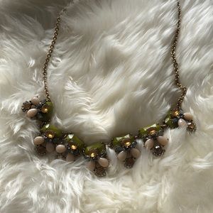 J Crew Gold Jeweled Necklace